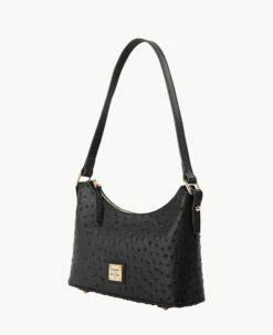 Ostrich Baguette Black -Florentine Shop B2324G OTBLPABL ALT1