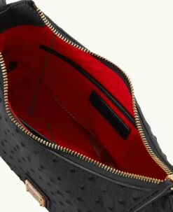 Ostrich Baguette Black -Florentine Shop B2324G OTBLPABL ALT2 1