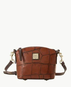 Denison Mini Domed Crossbody Bordeaux -Florentine Shop B2325G 8DCGPABM