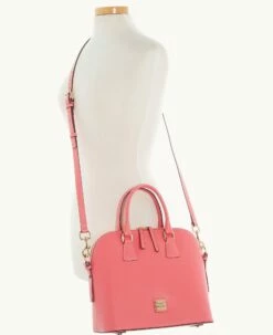 Saffiano Satchel Bubble Gum 9 Saffiano Satchel Bubble Gum -Florentine Shop B2329G SIBZSIBZ ALT4 1