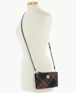 Tartan Large Bella Crossbody Black -Florentine Shop B2335G TTBLPABL ALT4