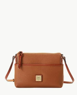 Pebble Grain Katie Crossbody Black -Florentine Shop B2340G AWCAPATN