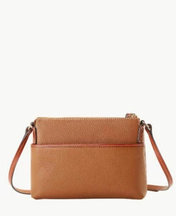 Pebble Grain Rosie Crossbody Caramel -Florentine Shop B2341G AWCAPATN ALT3