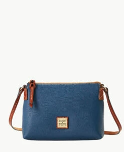 Pebble Grain Rosie Crossbody Caramel -Florentine Shop B2341G AWJEPATN
