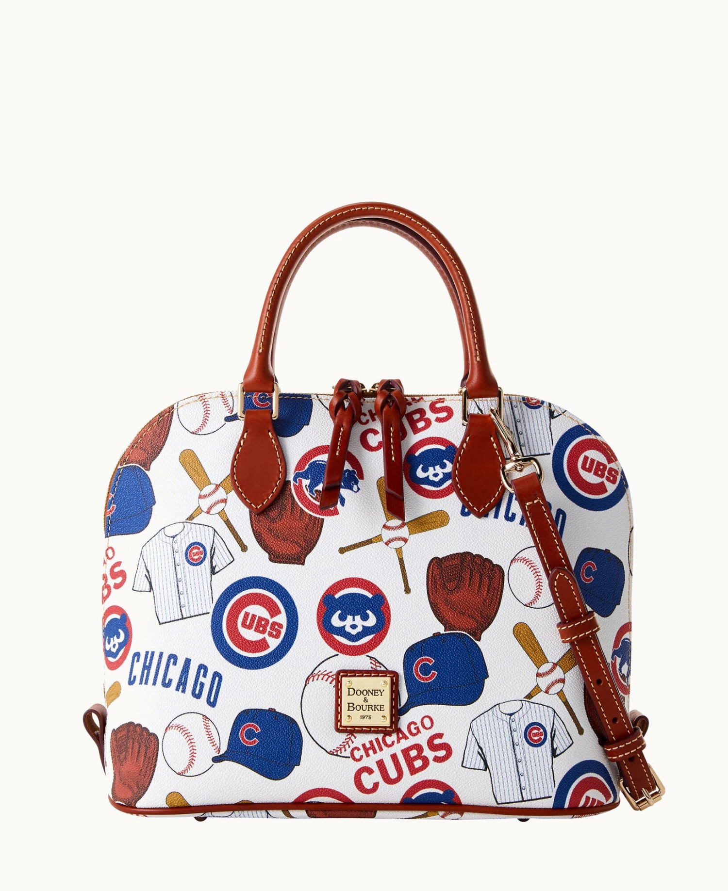 MLB Cubs Zip Zip Satchel CUBS MLB Cubs Zip Zip Satchel CUBS -Florentine Shop B2343G QUMWPATNCUBS 1