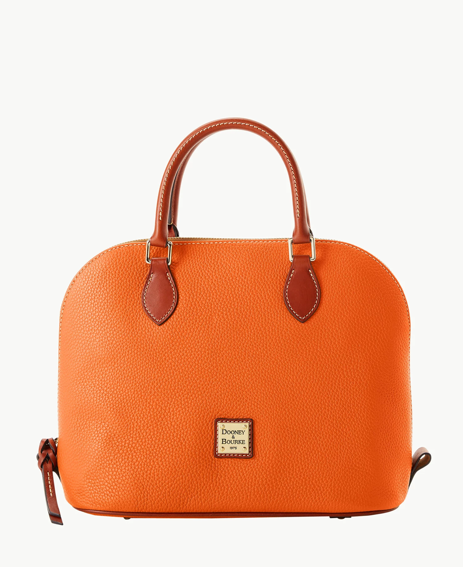 Pebble Grain Domed Satchel Taupe Pebble Grain Domed Satchel Taupe -Florentine Shop B2367G AWCEPATN