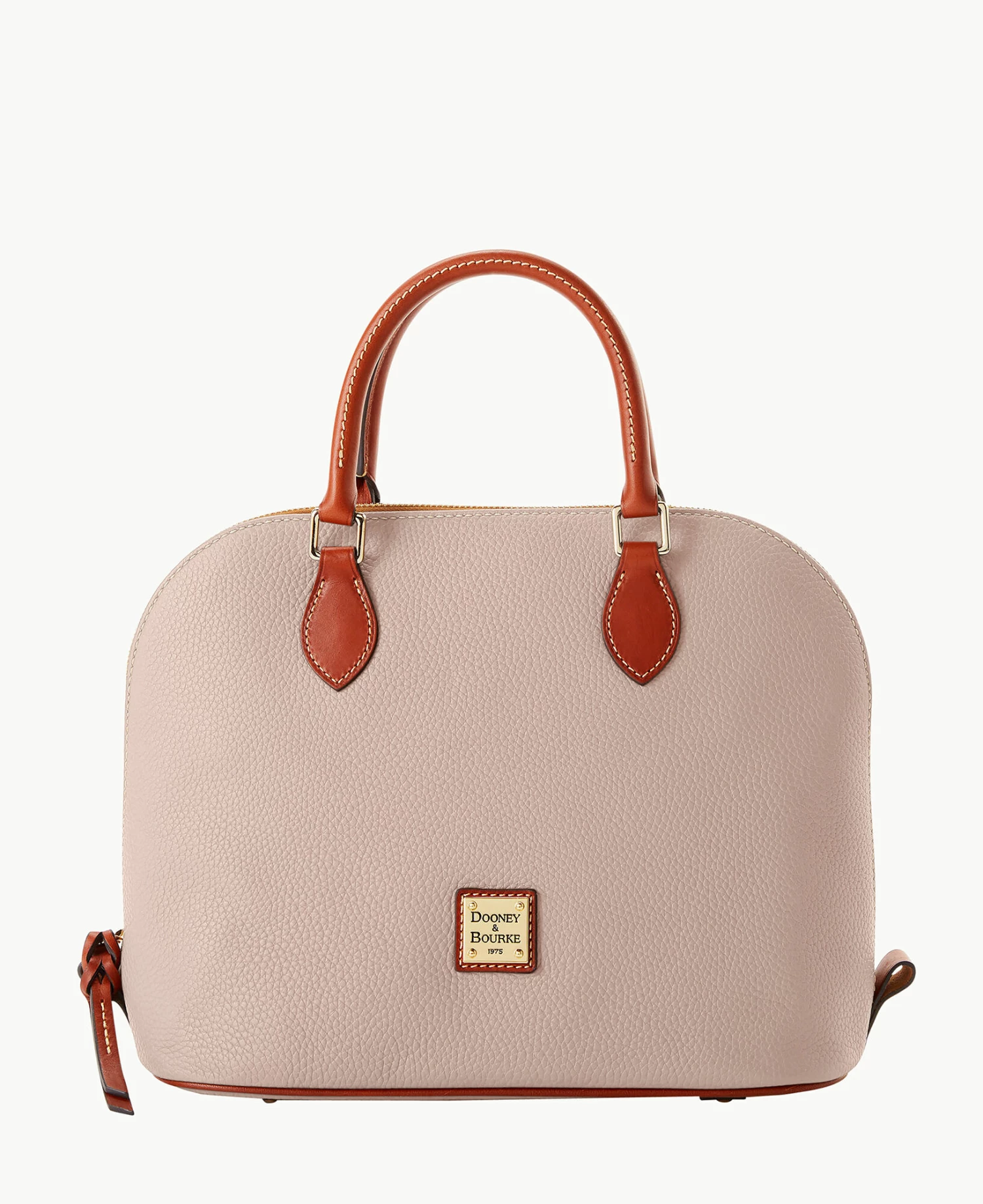 Pebble Grain Domed Satchel Taupe Pebble Grain Domed Satchel Taupe -Florentine Shop B2367G AWOYPATN