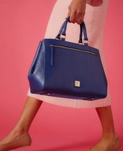 Saffiano Zip Satchel Mint -Florentine Shop B2SAF1930 ILD lifestyle 1