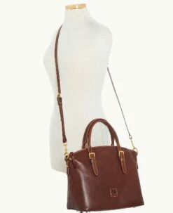 Florentine Domed Satchel Chestnut -Florentine Shop B9062D SCCSSCCS ALT4 1