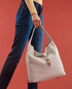 Belvedere Logo Lock Shoulder Bag Brown Tmoro -Florentine Shop BBELV0882 ILD lifestyle 1