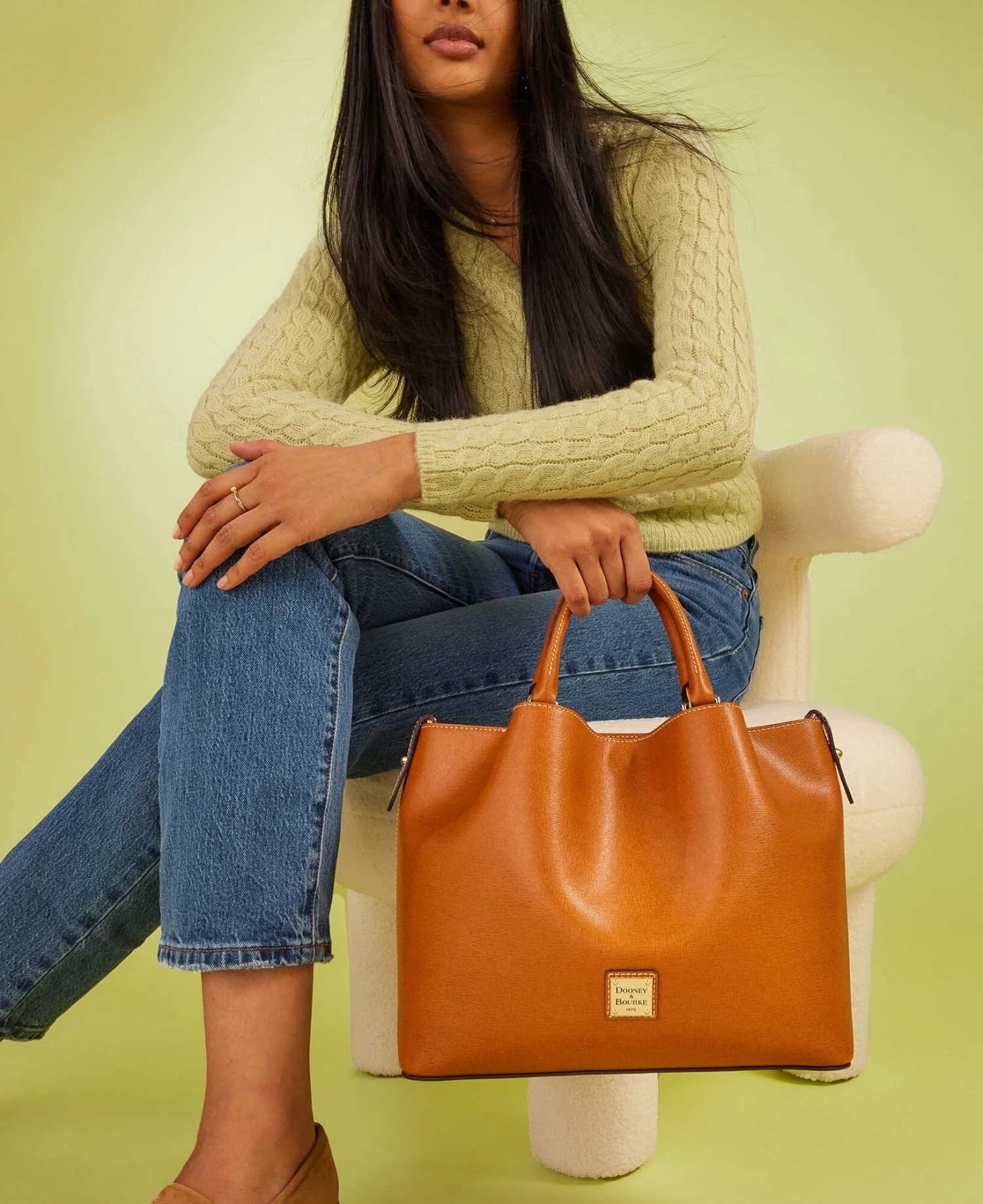 Saffiano Barlow Amber Saffiano Barlow Amber -Florentine Shop BSAFF1036 ILD lifestyle 1