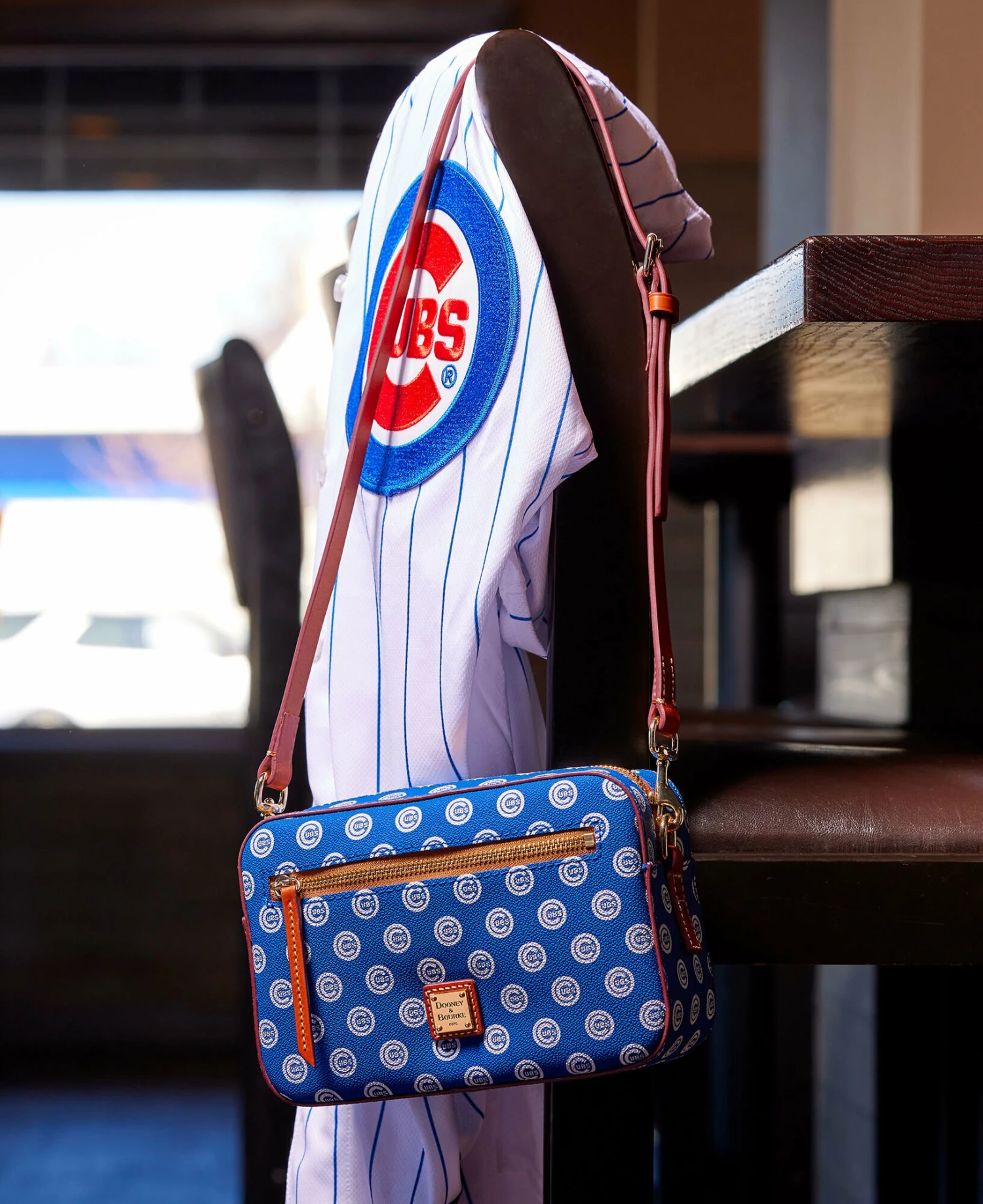 MLB Cubs Camera Zip Crossbody CUBS MLB Cubs Camera Zip Crossbody CUBS -Florentine Shop BSGCB1936 ILD lifestyle 1