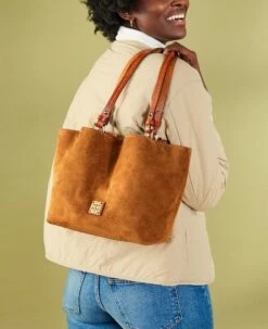 Suede Small Flynn Wine -Florentine Shop BSUED1459 ILD lifestyle 1