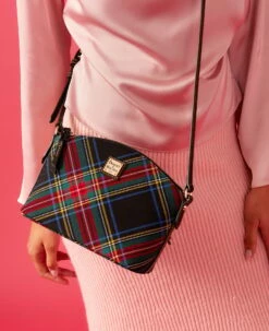 Tartan Suki Crossbody Black 7 Tartan Suki Crossbody Black -Florentine Shop BTART1696 ILD lifestyle 1