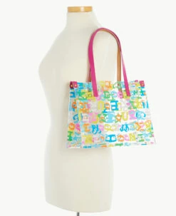 Doodle Medium Shopper Fuchsia -Florentine Shop G1024G PLMULTFH ALT4