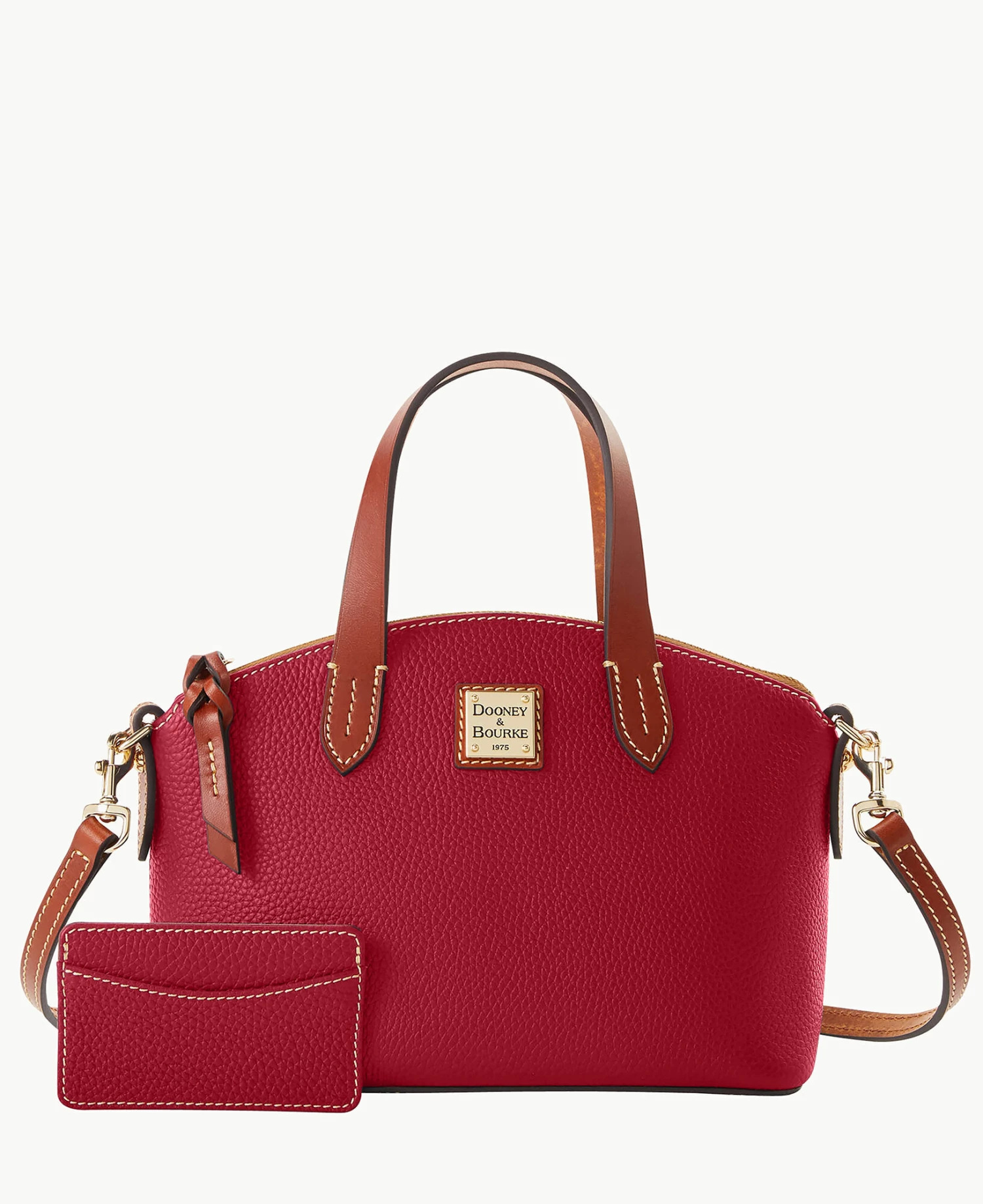 Pebble Grain Ruby Bag With Card Case Wine Pebble Grain Ruby Bag With Card Case Wine -Florentine Shop M0177G P1WNPATN