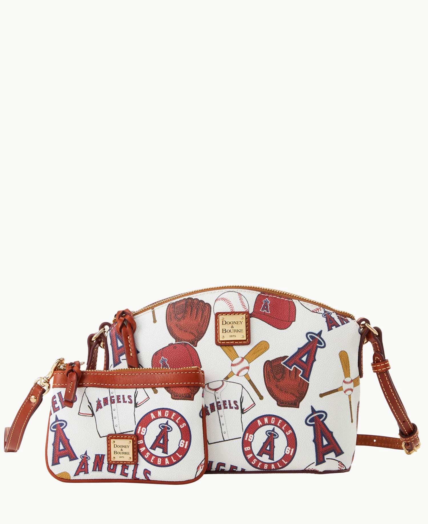 MLB Angels Suki Crossbody Med Wristlet ANGELS MLB Angels Suki Crossbody Med Wristlet ANGELS -Florentine Shop M1696G QUMWPATNANGL