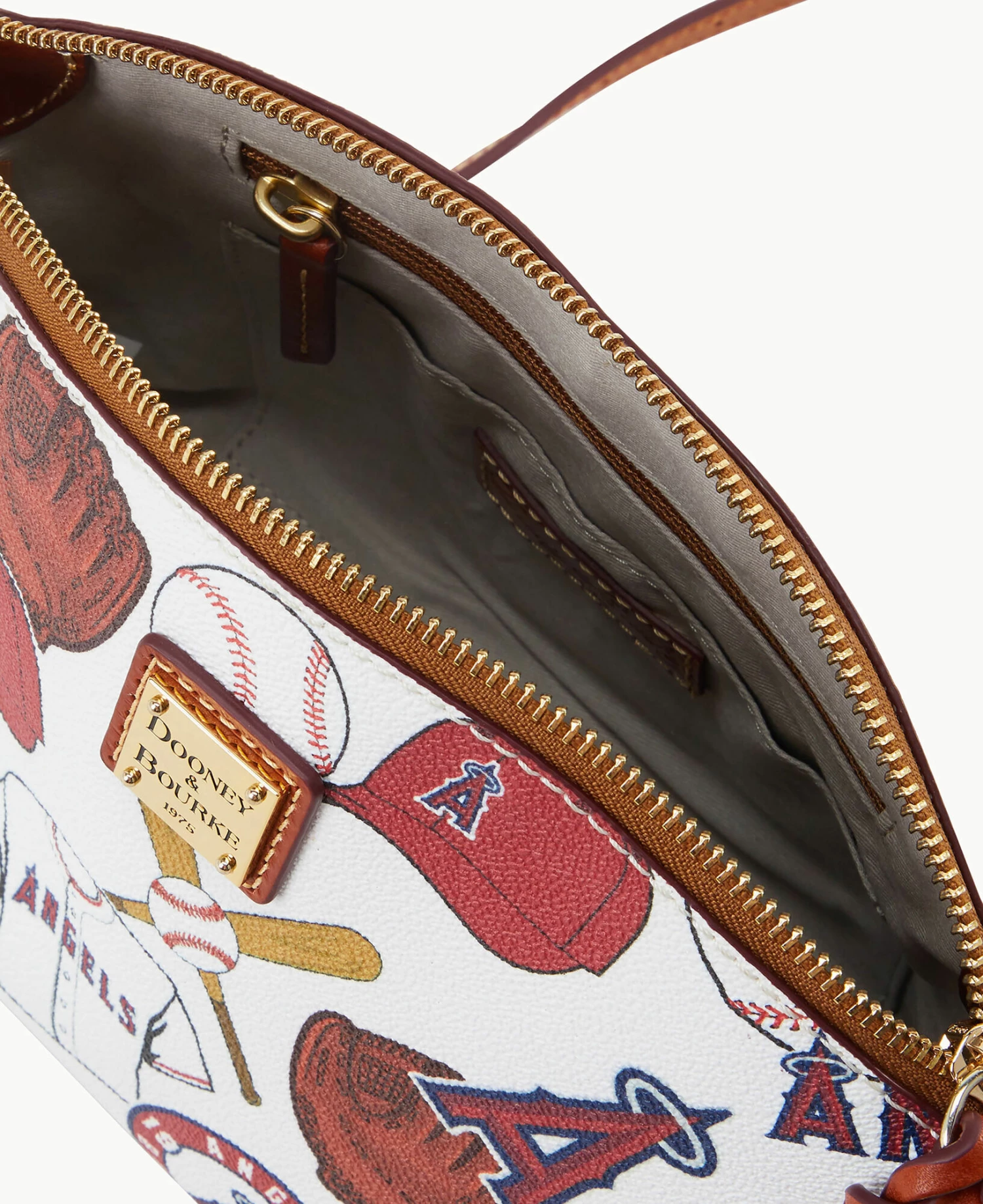 MLB Angels Suki Crossbody Med Wristlet ANGELS MLB Angels Suki Crossbody Med Wristlet ANGELS -Florentine Shop M1696G QUMWPATNANGL ALT2