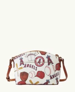 MLB Angels Suki Crossbody Med Wristlet ANGELS 8 MLB Angels Suki Crossbody Med Wristlet ANGELS -Florentine Shop M1696G QUMWPATNANGL ALT3 1