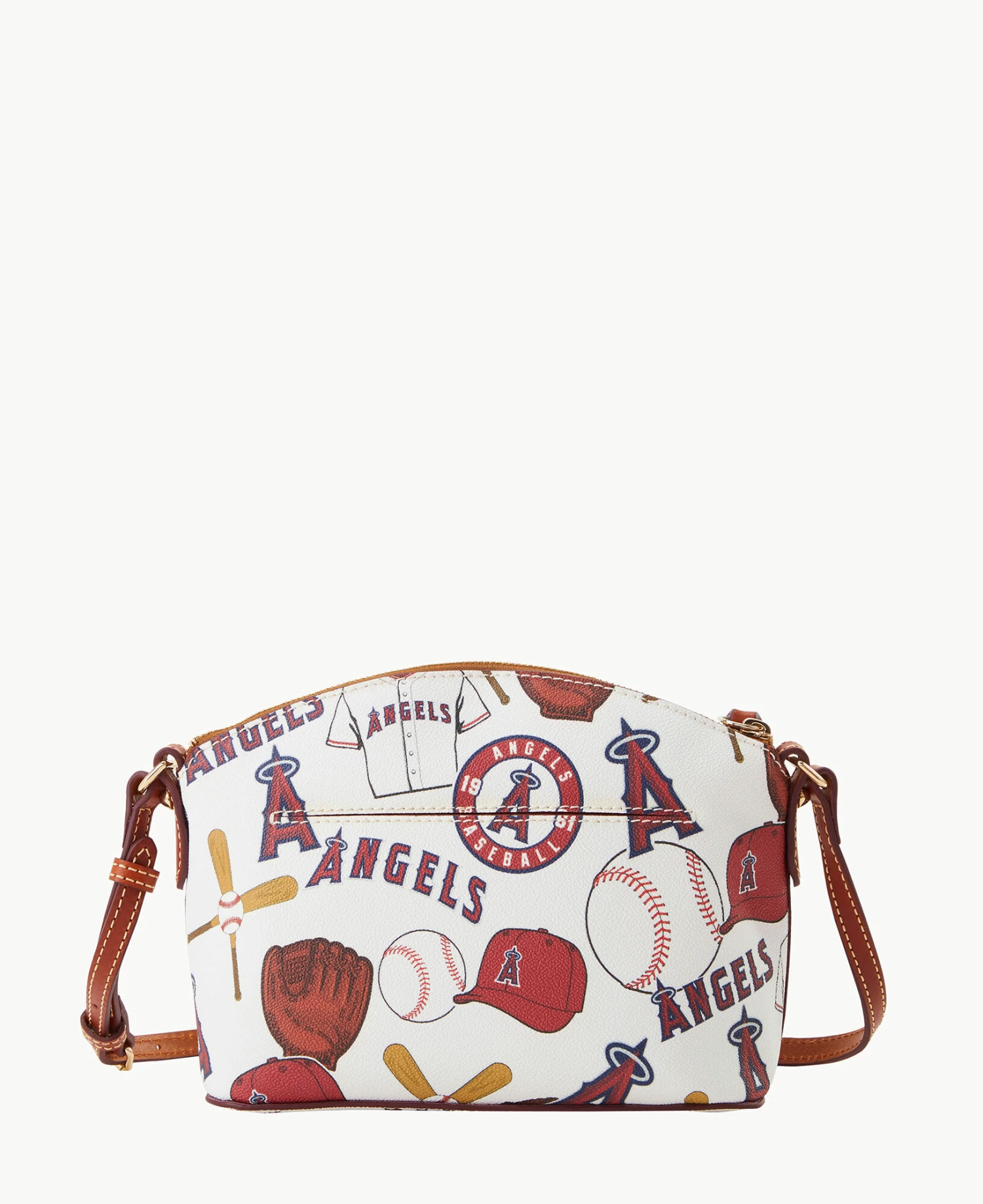 MLB Angels Suki Crossbody Med Wristlet ANGELS MLB Angels Suki Crossbody Med Wristlet ANGELS -Florentine Shop M1696G QUMWPATNANGL ALT3