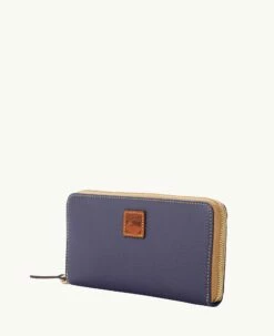 Pebble Grain Large Zip Around Wristlet Midnight Blue 4 Pebble Grain Large Zip Around Wristlet Midnight Blue -Florentine Shop W0126G 9PMDPAKR ALT1 1