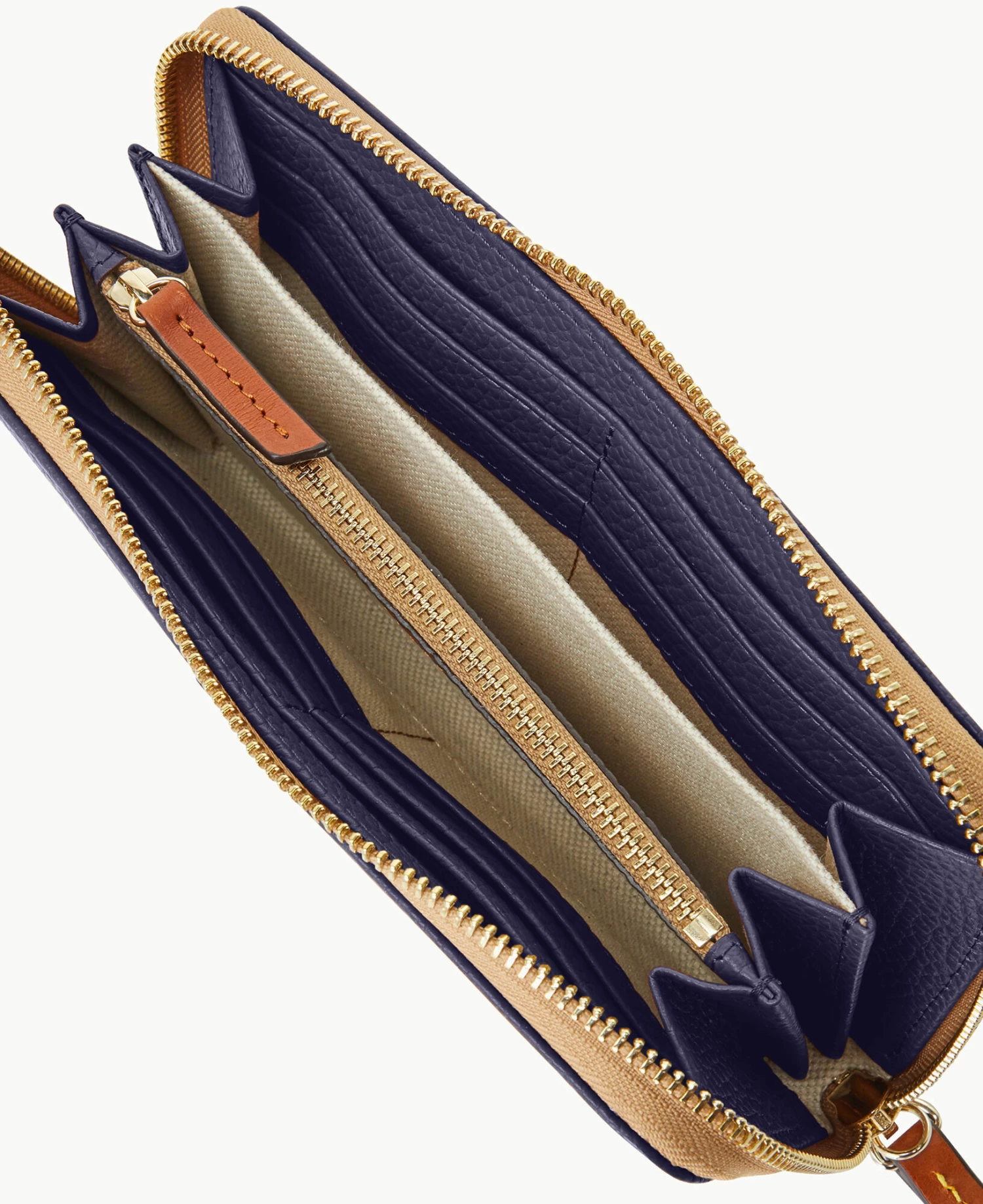 Pebble Grain Large Zip Around Wristlet Midnight Blue Pebble Grain Large Zip Around Wristlet Midnight Blue -Florentine Shop W0126G 9PMDPAKR ALT2