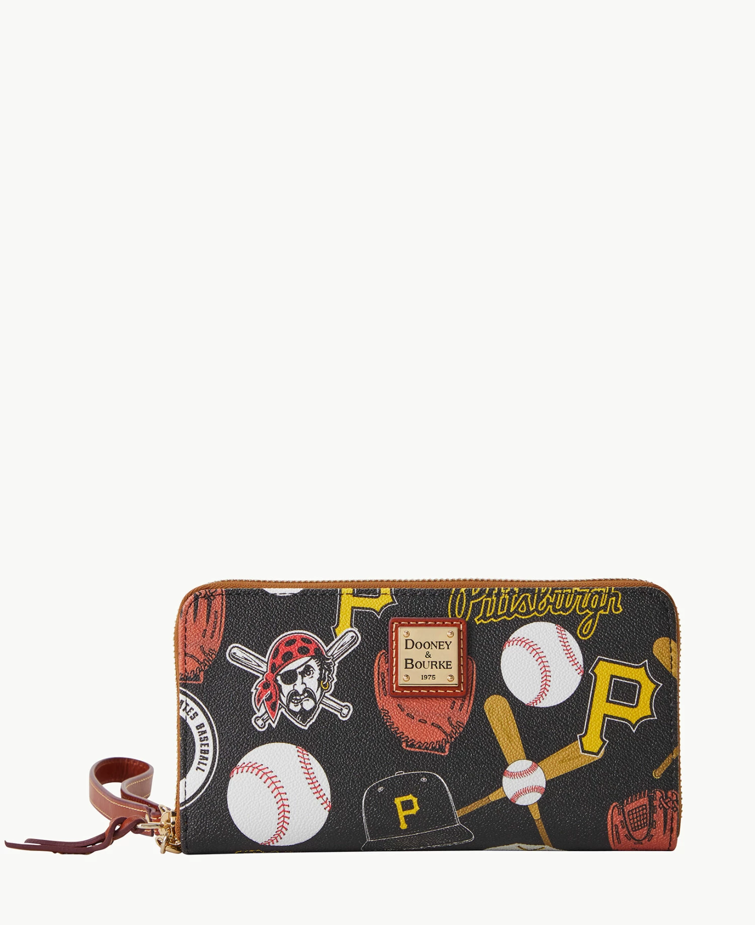 MLB Pirates Large Zip Around Wristlet PIRATES MLB Pirates Large Zip Around Wristlet PIRATES -Florentine Shop W0126G QUBLPATNPRAT