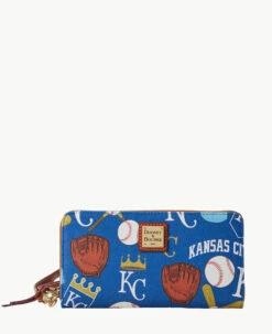 MLB Royals Large Zip Around Wristlet Royals 6 MLB Royals Large Zip Around Wristlet Royals -Florentine Shop W0126G QUBUPATNRYLS