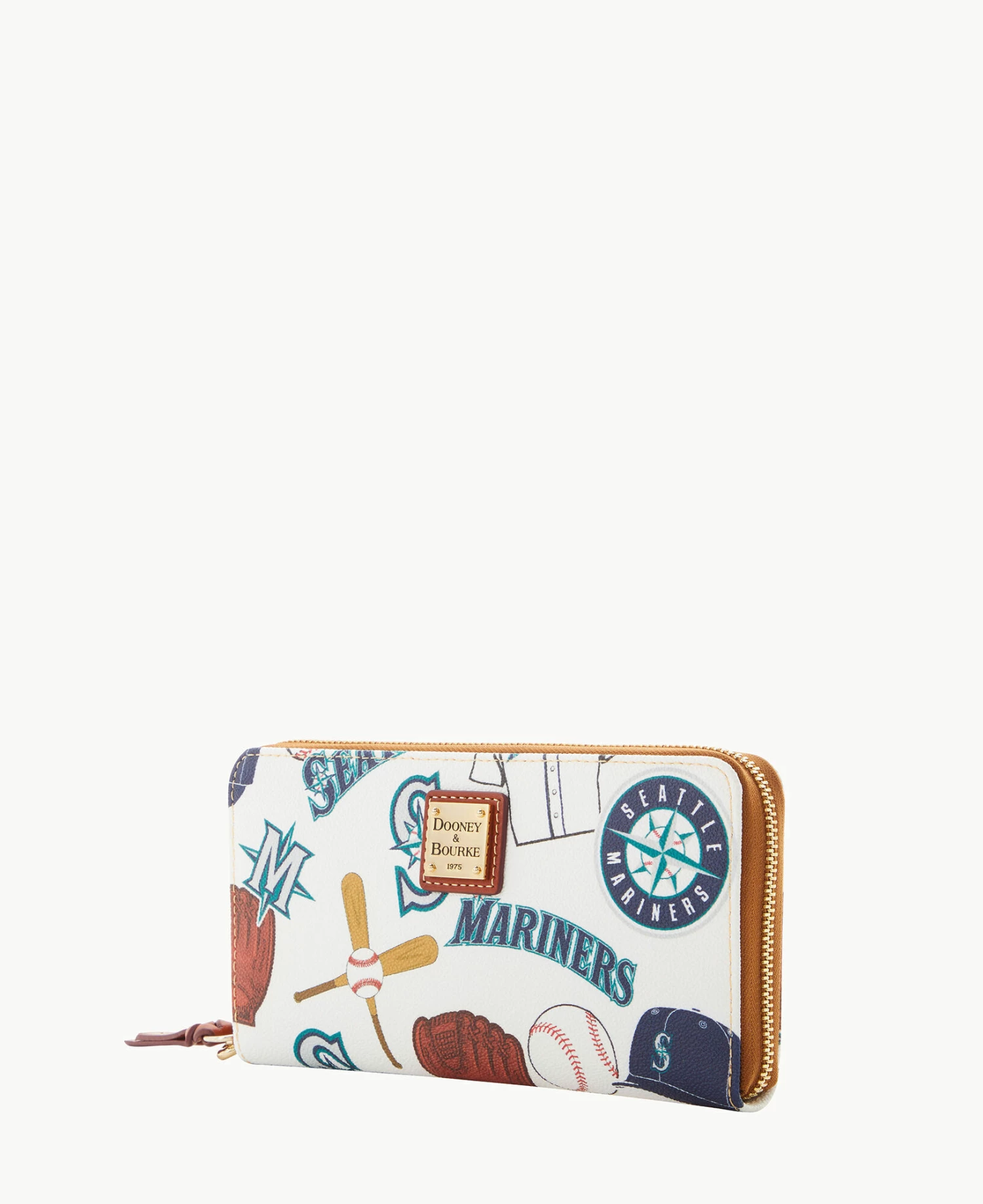 MLB Mariners Large Zip Around Wristlet MARINERS MLB Mariners Large Zip Around Wristlet MARINERS -Florentine Shop W0126G QUMWPATNMRNR ALT1