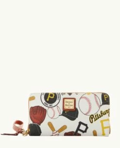 MLB Pirates Large Zip Around Wristlet PIRATES 3 MLB Pirates Large Zip Around Wristlet PIRATES -Florentine Shop W0126G QUMWPATNPRAT 1