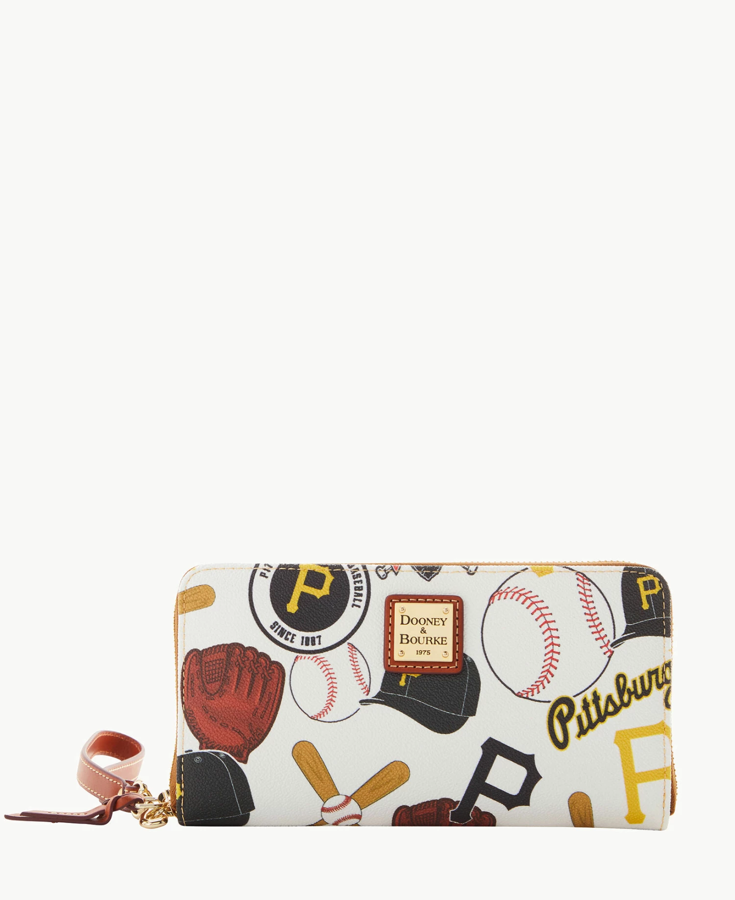 MLB Pirates Large Zip Around Wristlet PIRATES MLB Pirates Large Zip Around Wristlet PIRATES -Florentine Shop W0126G QUMWPATNPRAT