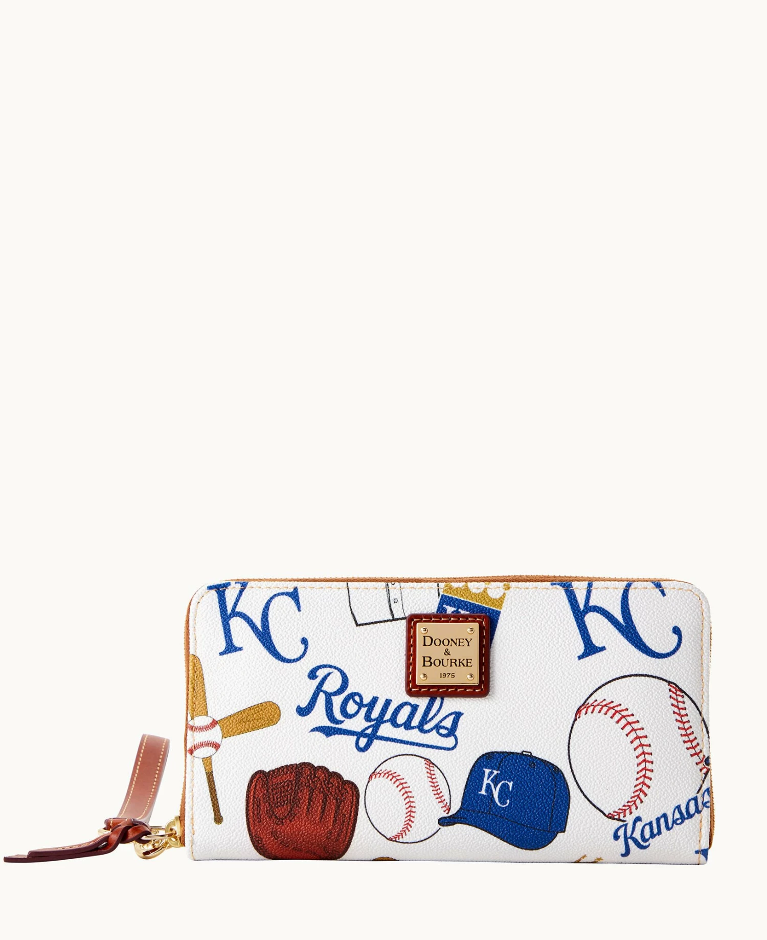 MLB Royals Large Zip Around Wristlet Royals MLB Royals Large Zip Around Wristlet Royals -Florentine Shop W0126G QUMWPATNRYLS 1