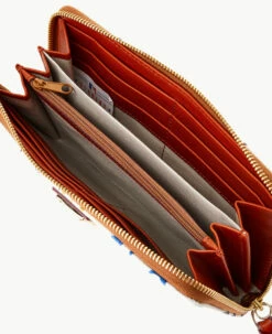 MLB Royals Large Zip Around Wristlet Royals 2 MLB Royals Large Zip Around Wristlet Royals -Florentine Shop W0126G QUMWPATNRYLS ALT2