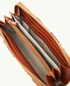 MLB Twins Large Zip Around Wristlet TWINS -Florentine Shop W0126G QUMWPATNTWNS ALT2 1