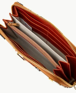 MLB White Sox Large Zip Around Wristlet WHITE SOX -Florentine Shop W0126G QUMWPATNWHSX ALT2