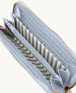 Saffiano Large Zip Around Wristlet Glacier Blue 8 Saffiano Large Zip Around Wristlet Glacier Blue -Florentine Shop W0126G SI3FSI3F0002 ALT2 1