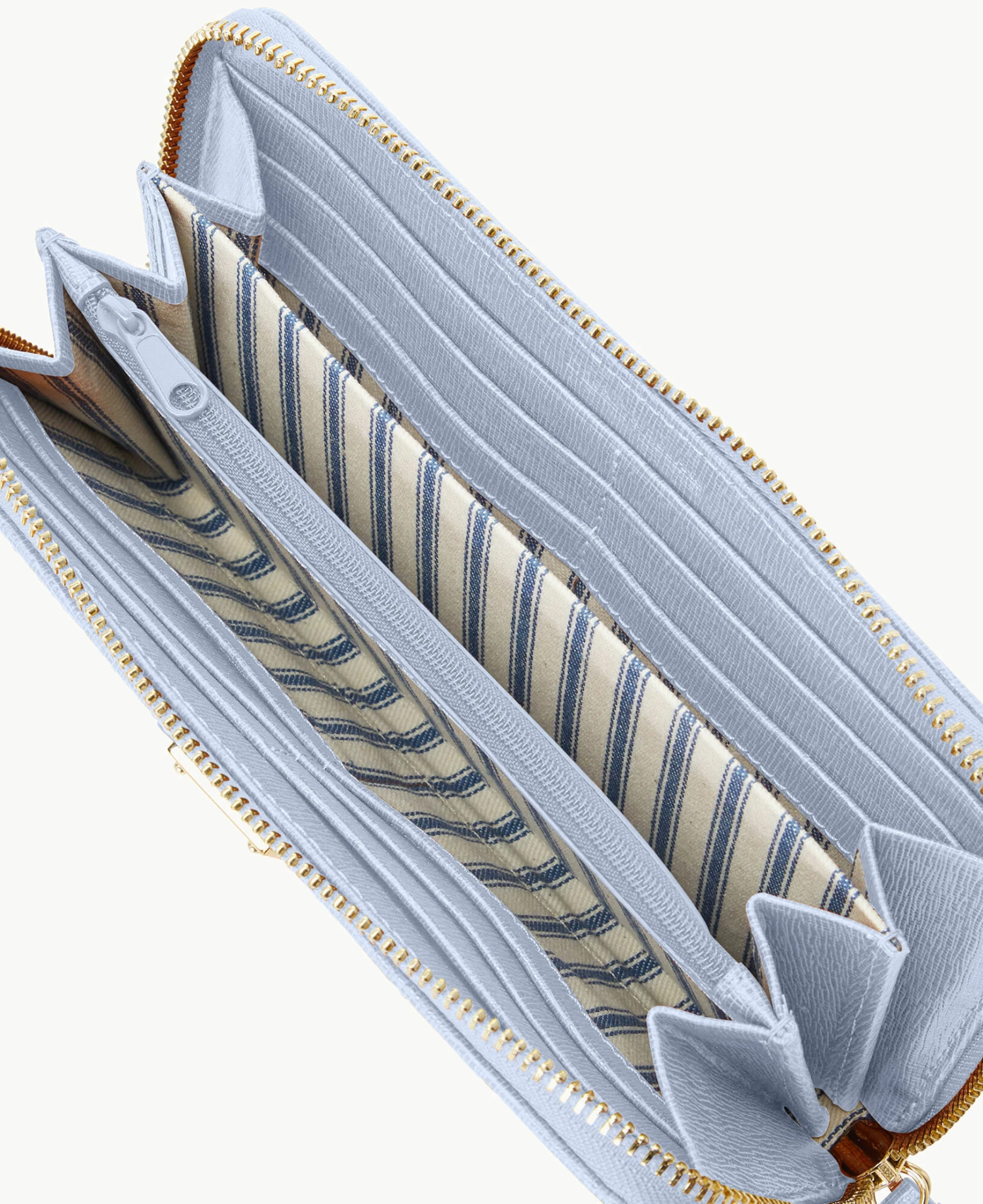 Saffiano Large Zip Around Wristlet Glacier Blue Saffiano Large Zip Around Wristlet Glacier Blue -Florentine Shop W0126G SI3FSI3F0002 ALT2