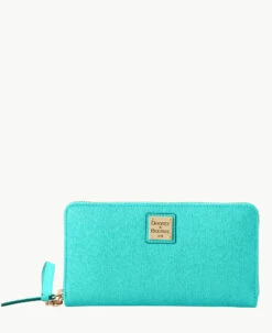 Saffiano Large Zip Around Wristlet Glacier Blue 16 Saffiano Large Zip Around Wristlet Glacier Blue -Florentine Shop W0126G SIMISIMI0002