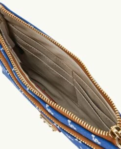MLB Dodgers Double Zip Wristlet Los Angeles Dodgers 5 MLB Dodgers Double Zip Wristlet Los Angeles Dodgers -Florentine Shop W0174G MJBUPATNDODG ALT2 1