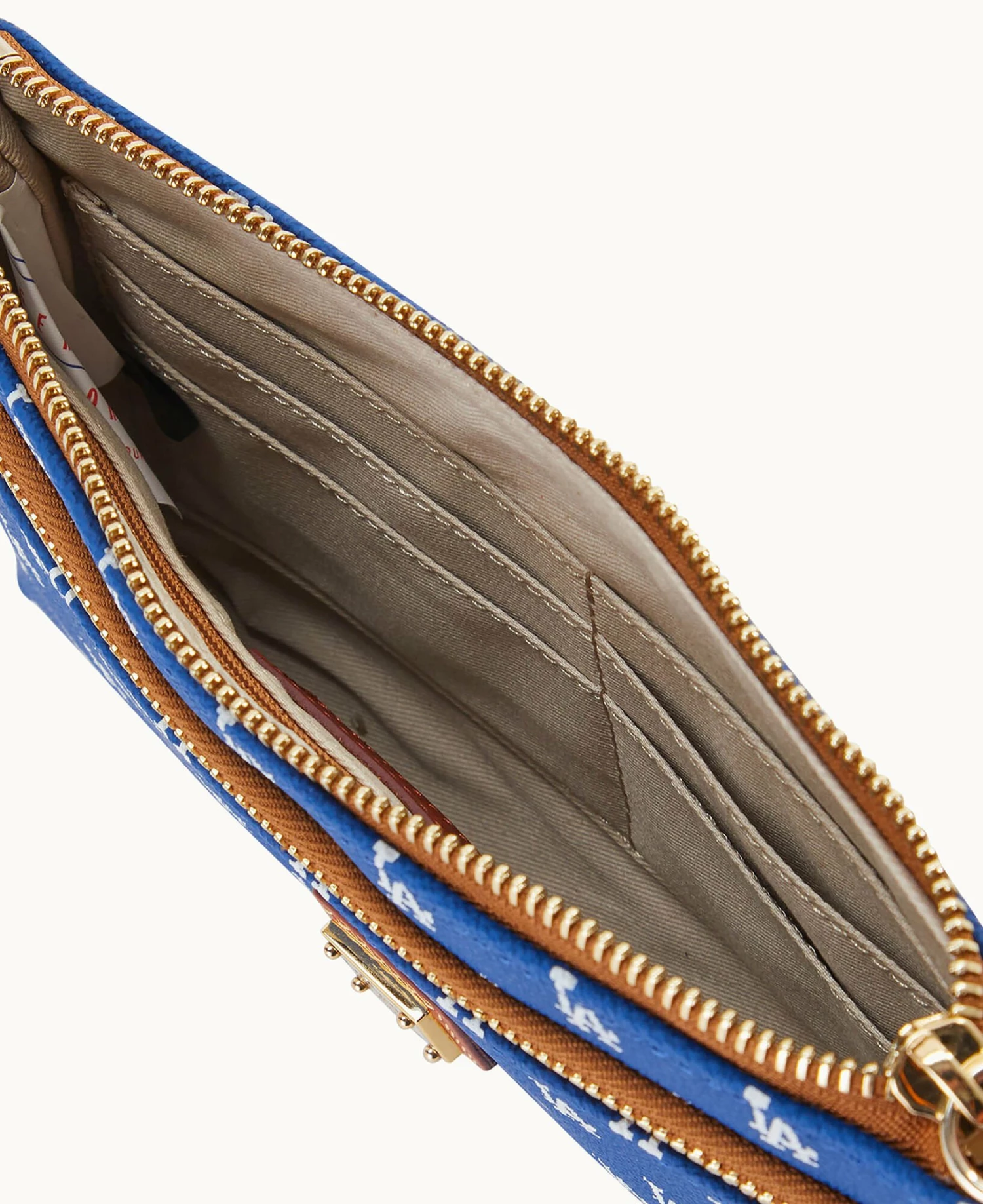 MLB Dodgers Double Zip Wristlet Los Angeles Dodgers MLB Dodgers Double Zip Wristlet Los Angeles Dodgers -Florentine Shop W0174G MJBUPATNDODG ALT2 1