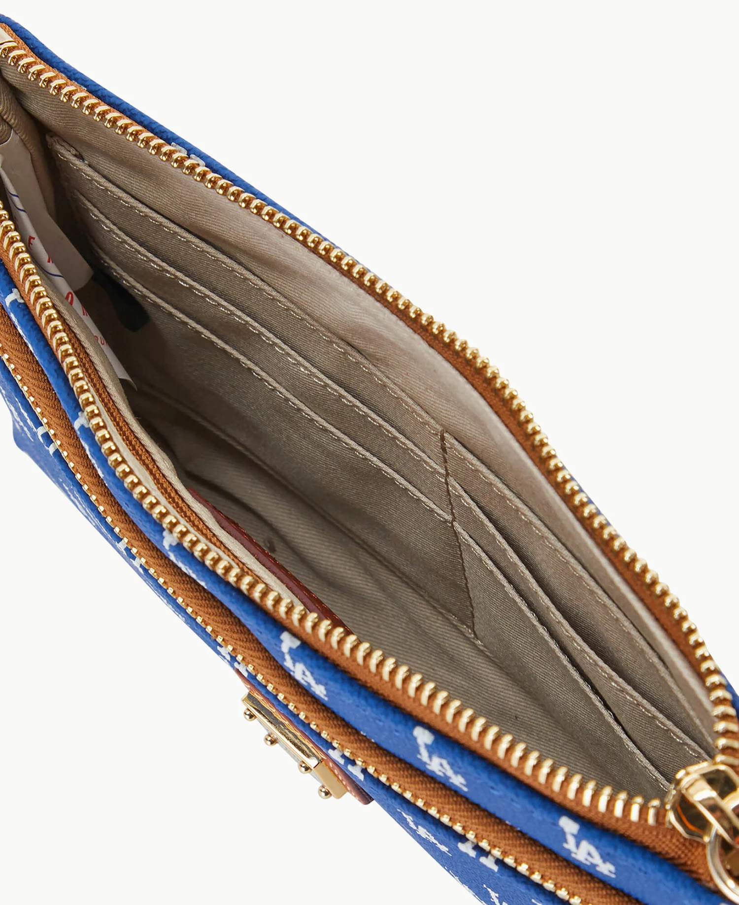 MLB Dodgers Double Zip Wristlet Los Angeles Dodgers MLB Dodgers Double Zip Wristlet Los Angeles Dodgers -Florentine Shop W0174G MJBUPATNDODG ALT2