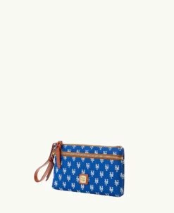 MLB Mets Double Zip Wristlet New York Mets 4 MLB Mets Double Zip Wristlet New York Mets -Florentine Shop W0174G MJBUPATNMETS ALT1 1