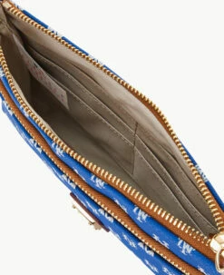 MLB Mets Double Zip Wristlet New York Mets 2 MLB Mets Double Zip Wristlet New York Mets -Florentine Shop W0174G MJBUPATNMETS ALT2