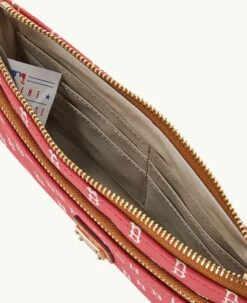 MLB Red Sox Double Zip Wristlet Boston Red Sox 5 MLB Red Sox Double Zip Wristlet Boston Red Sox -Florentine Shop W0174G MJRDPATNRDSX ALT2 1