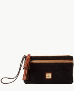 Suede Double Zip Wristlet Chamois 7 Suede Double Zip Wristlet Chamois -Florentine Shop W0174G SUBLPATN