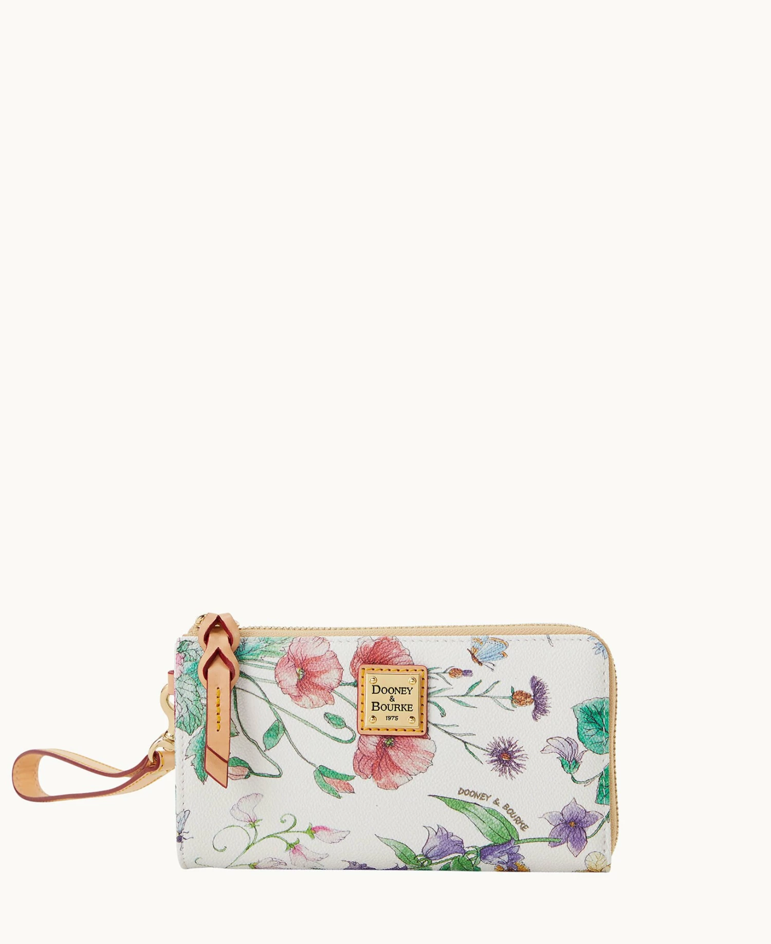 Botanical Collection Folded Zip Wristlet White Botanical Collection Folded Zip Wristlet White -Florentine Shop W0177G BZWHSVNA 1