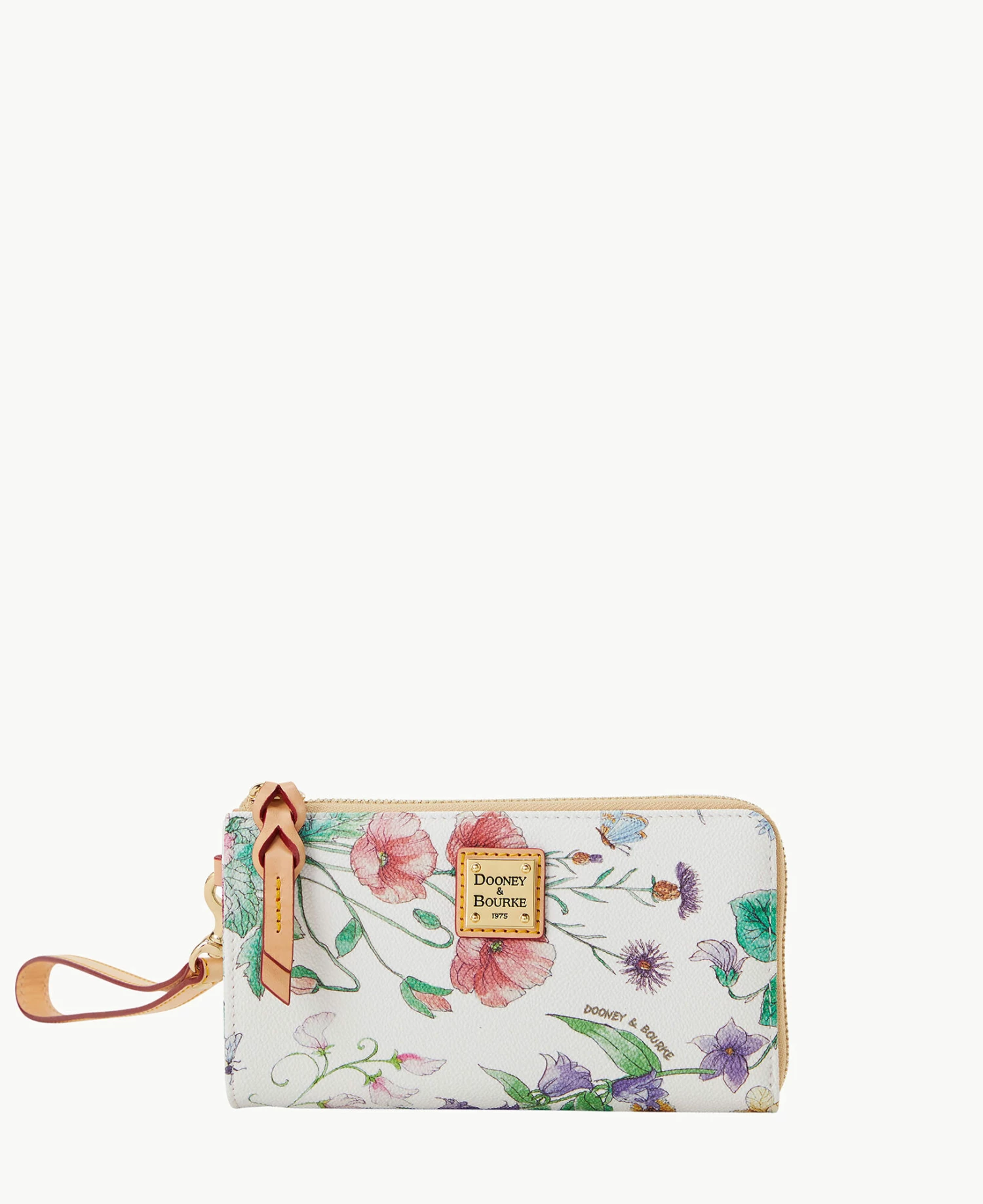 Botanical Collection Folded Zip Wristlet White Botanical Collection Folded Zip Wristlet White -Florentine Shop W0177G BZWHSVNA
