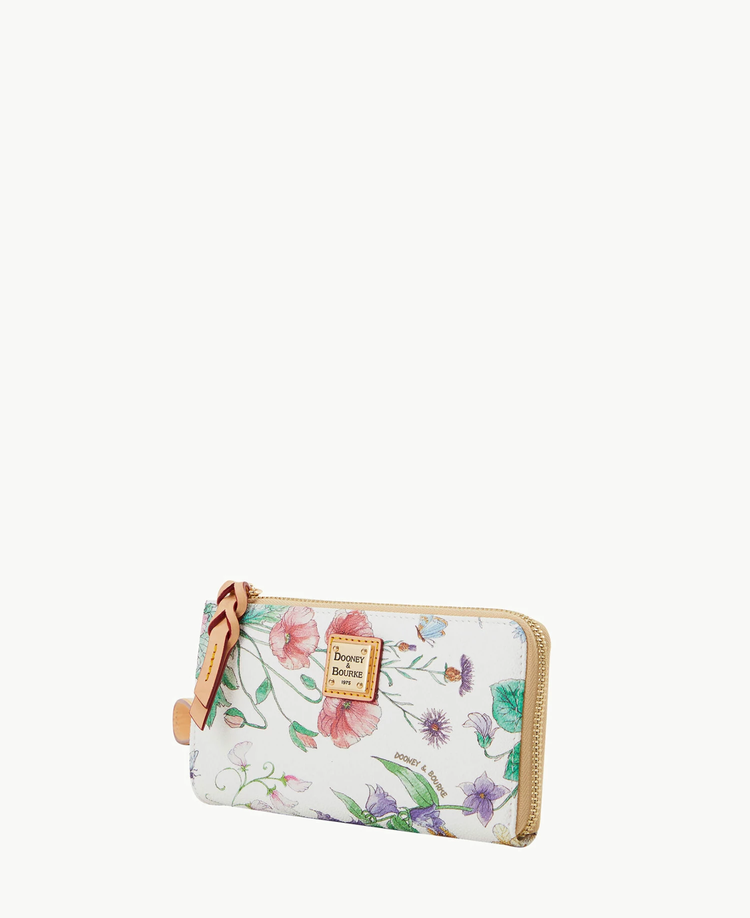 Botanical Collection Folded Zip Wristlet White Botanical Collection Folded Zip Wristlet White -Florentine Shop W0177G BZWHSVNA ALT1
