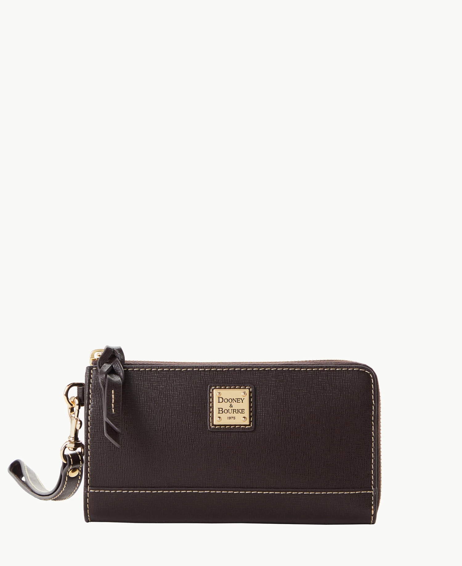 Saffiano Folded Zip Wristlet Black Saffiano Folded Zip Wristlet Black -Florentine Shop W0177G SIBMSIBM