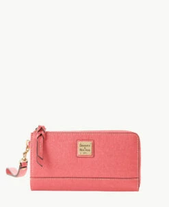 Saffiano Folded Zip Wristlet Black 12 Saffiano Folded Zip Wristlet Black -Florentine Shop W0177G SIBZSIBZ